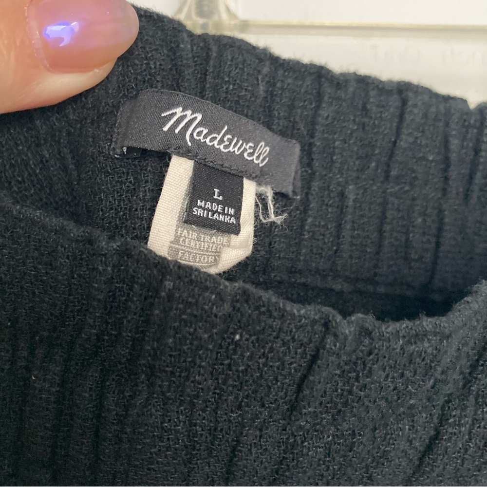 Madewell Breezewoven Pull On High Rise Loose Linen Blend Ankle Pants Size Large - Picture 5 of 8